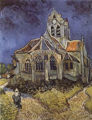 Vincent Van Gogh The Church at Auvers-sur-Oise (mk09) France oil painting art
